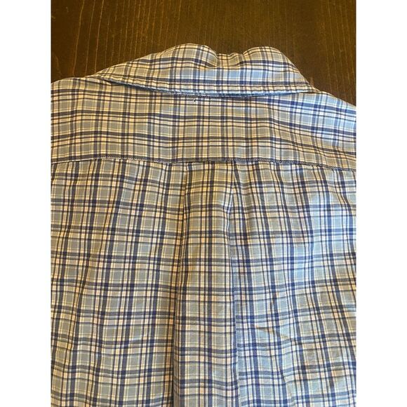Ralph Lauren Shirt Mens 17.5 Custom Fit Checkered Long Sleeve Button‎ Up Plaid - Picture 8 of 8